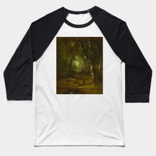 Landscape With Huntsman by George Inness Baseball T-Shirt